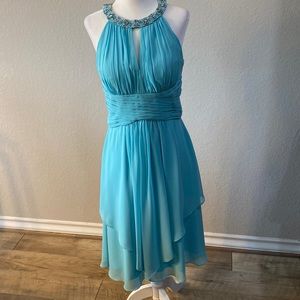 Eliza J Turquoise Cocktail Dress